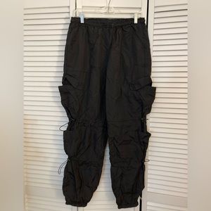 Halara nylon sweatpants black
